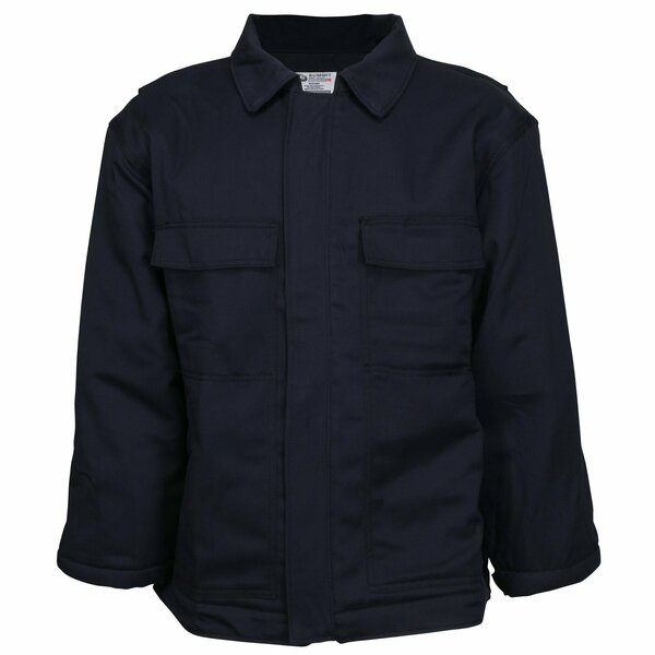 Mcr Safety FR, FR Insulated Chore Coat Navy X4 CHC1NX4